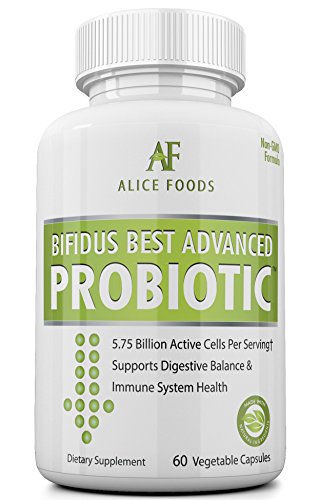 Fast Natural Bloating Relief - Bifidus Best Advanced Probiotic 60 Day + Kombucha Guide - Premium Probiotics for Men and Women - for Intestinal Problems, Bloating, Diarrhea, Gas, Bladder, UTI