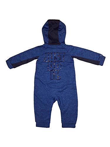Nike Infant All Day Play Fleece Coveralls (3-6 Months, Light Photo Blue (56C732-B8C) / Black/Black)