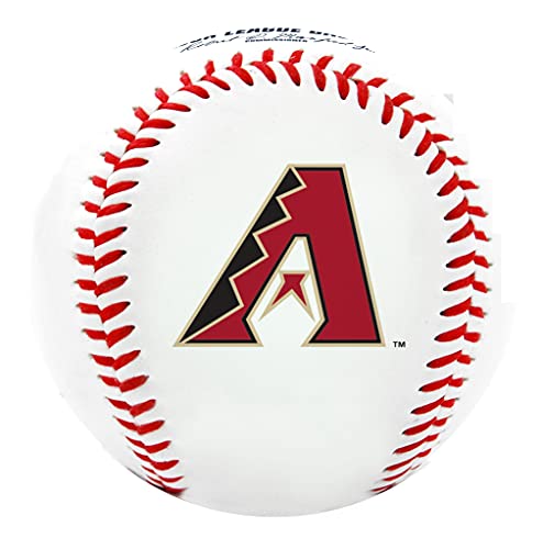 Rawlings Mlb Arizona Diamondbacks Team Logo Baseball, Official, White #TOP1