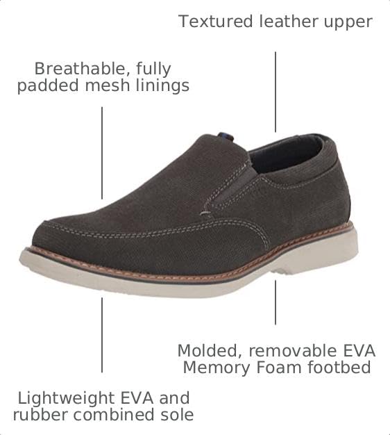 Image of Nunn Bush Otto Plain Toe Slip-On | Office Shoes