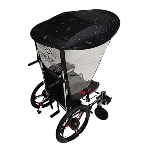 Auvent de parapluie électrique universel pour fauteuil roulant et pare-soleil