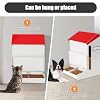 Automatic Cat Feeder for 2 Cats, 12L Automatic Cat Food Dispenser, Dual Pet Gravity Double Dog Bowls Feeder, Dry Food Auto Pet Dispenser, Multiple Pets Galvanized Large Capacity