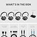 Avantree Quartet 2 - Wireless Group Listening Headphones & Transmitter for TV, Church, Classroom, Silent Discos, Plug & Play, 2.4GHz Expandable Multi-Headphone System with Low Latency & Clear Voice