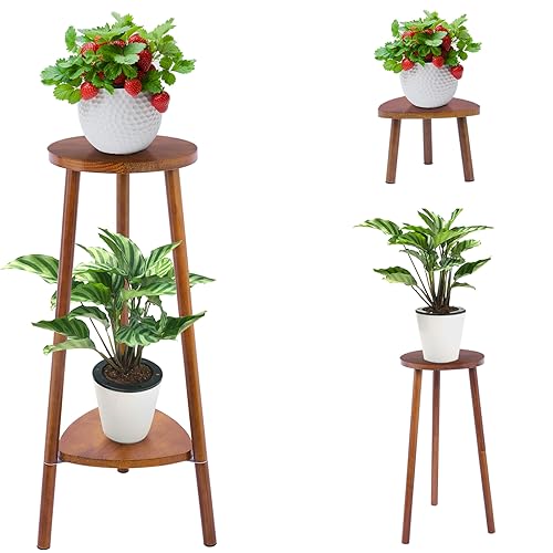 Eocogup Plant Stand Indoor Tall,2 Tier Convertible...