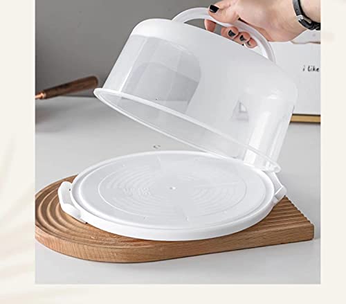 Nvaziop Large 10 Inch Cake Carrier Keeper Stand With Handles And Lids Container For Transport Cake Holder Tray With Cover Round Cupcake Storage Kitchen Cooking Box thumb #5