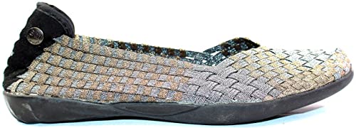 Image of Bernie Mev Catwalk Women's Stretch Woven Slip On Flat Shoes for Women