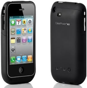CasePower A3 - Protective Case and Extended Battery for iPhone 3G/3GS with Screen Protector - Black