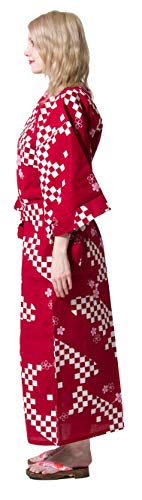 Image of Dita Tokyoin Traditional Made In Japan Cotton Yukata Robe (Japanese Pajama Kimono) Easy Wearing set2