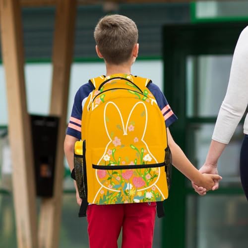 Ensemble sac à dos multicolore et sa trousse lapin fleuri