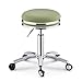 WANGXNCase Taboret siodełkowy z kółkami z regulacją wysokości, taboret na kółkach, ze sztucznej skóry, obrotowy i regulowany taboret na kółkach, krzesło do salonu fryzjerskiego dla lekarzy do spa, salonu do masażu