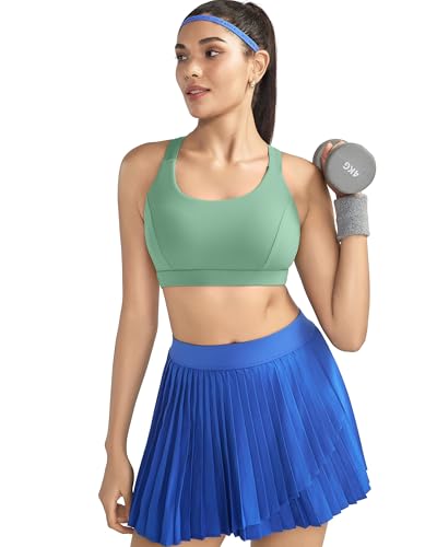 Image of RUNNING GIRL Sports Bras for Women,Seamless Strappy Sports Bra High Support Crisscross Back with Removable Pads