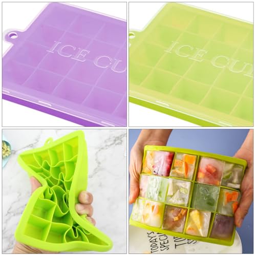 Set de 3 Moldes de Hielo de Silicona con Tapa miniatura 7