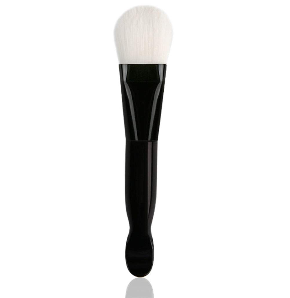 WOIWO 1 PCS Double Head Facial Mask Makeup Brush With Scoop Soft Bristle Mask Beauty Makeup Brush Tool Double Head Facial Mask Brush (black)