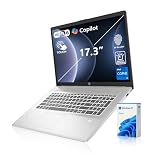 PCONLINE HP Essential 17 Business AI Laptop, 17.3' HD+ Touchscreen Display, Intel i7-1355U, Customized 16GB / 64GB RAM, 1TB / 2TB SSD, HDMI, Backlit Keyboard＆Numeric Kepad, FP Reader, Wi-Fi 6, Win11H