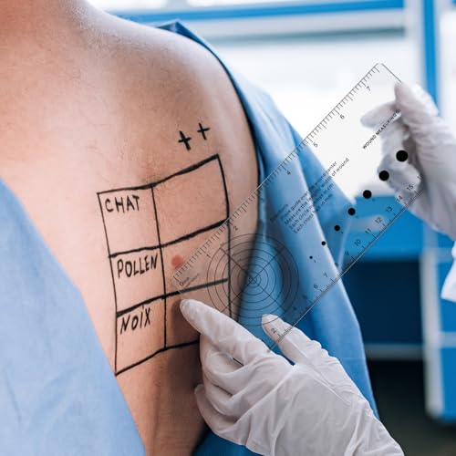 Geiserailie 4 Pcs Medical Ruler with Wound Measuring and Pupil Gauge Wound Measurement Tools for Nurses Wound Measuring Guide for Nurses Body Wound Care - Image 6