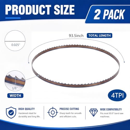 ElaraBerry 93.5" Bandsaw Blade 2-Pack