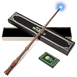 CaptainWiz Light Up Magic Wizard Wand with White Lighting Rechargeable Illuminating Witch Sorcerer Wand for Kids Cosplay Collection, Whimsy