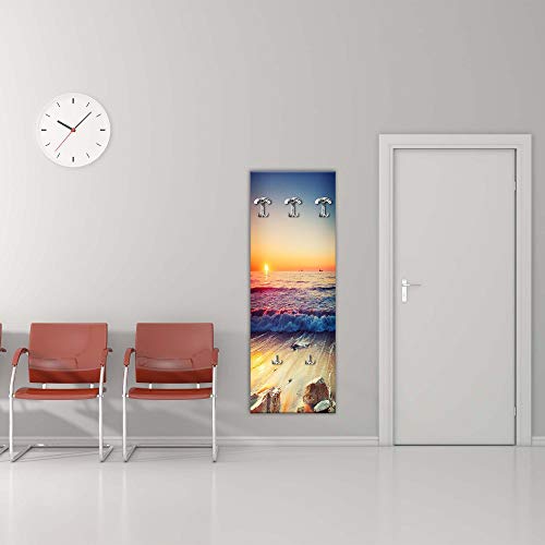 Lupia Appendiabiti da Parete in Legno 3 Ganci + 2