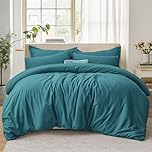 Tifschlaf King Size Duvet Cover Sets - Kingsize Bedding Set with 2 Pillowcases - Ultrasoft Brushed Microfiber Quilt Bed Cover with Zip Fastening, Teal (230x220)