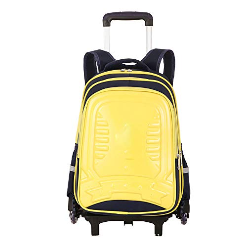 YONG Infantiles Mochilas con Ruedas Multiusos Daypacks Tipo Casual Viaje Luminoso Escolar