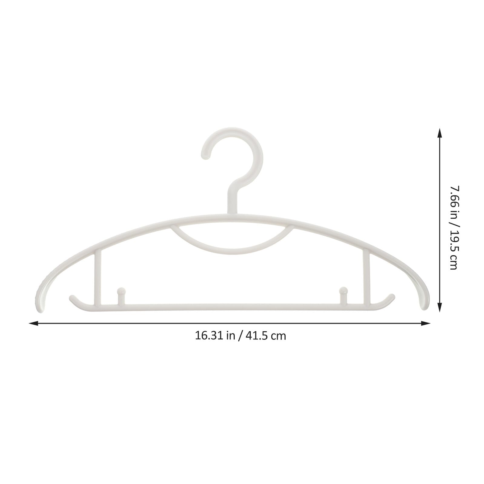 VICASKY Grucce Antiscivolo Design Resistente All'usura e Spalle Larghe Set da 10 in Plastica per Vestiti e Maglioni per Armadio