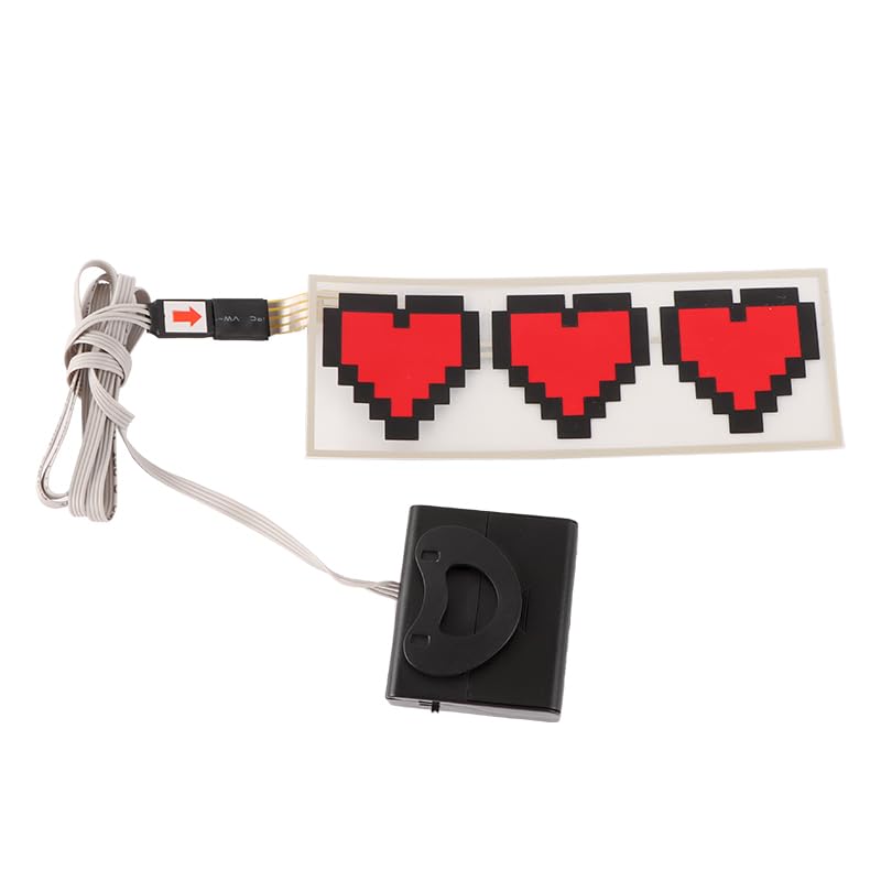 JDM Cute Heart Car Sticker Signal Warning Light
