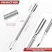 Cuticle Pusher Nail Polish Remover 2-in-1 Cuticle Trimmer Nail Care Tool Cuticle Pusher with 2 Ends Stainless Steel Manicure Tool (Pointed end)