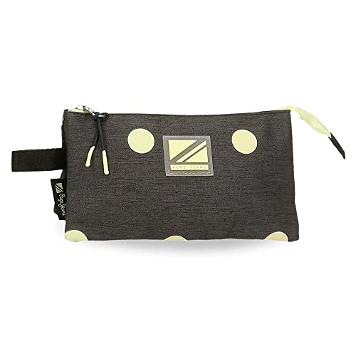 Pepe Jeans Leire, Black, Triple Pencil Case