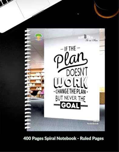 Image of amblitz Spiral Notebook | 18 X 24 CM | B5 Size | School /College Students's Choice for Note Making |70 GSM Thick White Paper | Diary Size | Personal & Office Use | (400 Pages, RULED Notebook)