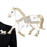 Broches De Pony - Alfileres De Caballo Vintage, Alfileres De Caballo De Pedrería, Accesorio De Ropa Vintage | Broche De Animales Con Diamantes De Imitación Para Hombres, Mujeres, Niños, Jóvenes,