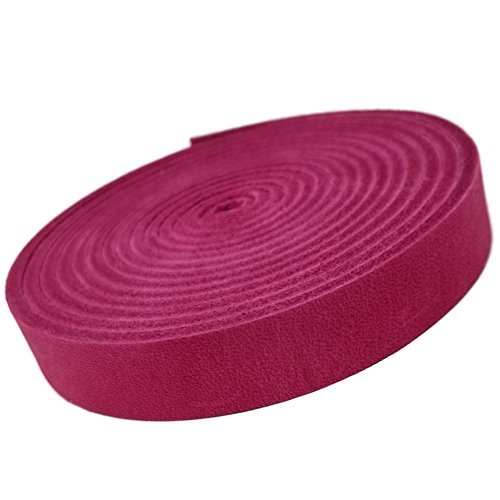 TOFL Genuine Top-Grain Leather Strap | 72 Inches Long | 1/2 Inch Wide | 1/8 Inch Thick (7-8 oz) | 1 Leather Strip for DIY Arts & Craft Projects, Clothing, Jewelry, Wrapping | Pink