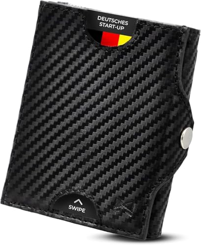 Photo de Gentlemen's® Fold Wallet – Portefeuille Homme avec Porte-Monnaie et Protection RFID – Portefeuilles, Porte-Documents et étuis pour Cartes pour Homme – Petit Porte-Cartes, Compact et élégant