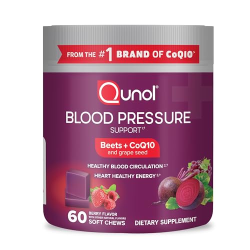 Qunol-Beets-Chews-for-Blood-Pressure-Support-3-in-1-Beets-CoQ10-Grape-Seed-Extract-Supports-Healthy-Blood-Circulation-Heart-Healthy-Energy-60-Chews