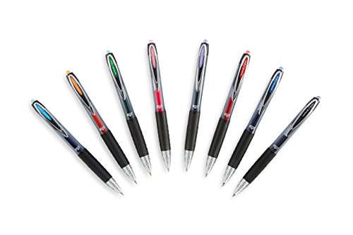 Image of uniball 207 Retractable Gel Pens, Micro Point (0.5mm), Black, 12 Count (Pack of 12)