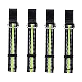 DeeRace ブレーキリテーナーストラップ、屋外冬用耐摩耗調節可能バインディングブレーキバンド, 4個