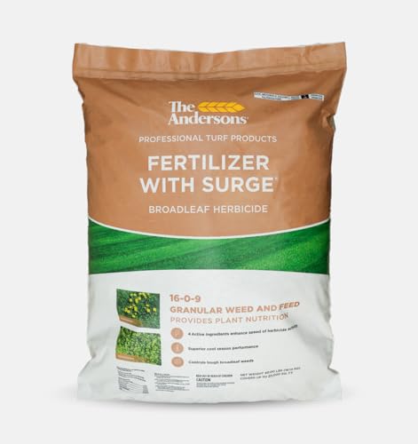 The Andersons Professional Surge Weed and Feed 16-0-9 Post-Emergent Weed Control and Fertilizer - Covers up to 16,000 sq ft (40 lb)