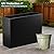 Toriexon 36" Metal Planter Box, Large Rectangular Window Box with Drainage Holes & Rust-Proof Coating, Modern Outdoor/Indoor Flower Box for Balcony, Patio & Herbs, Black