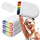 Regenbogen-Gesichtsfarbe, 4 Stück Regenbogen-Make-up-Stifte, für Regenbogen-Party, Regenbogen-Gesichtsbemalung, Rainbow Makeup Stick Regenbogen Gesicht, 6 Regenbogenfarben