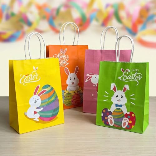 XABMU 24 Pcs Kraft Paper Gift Bags