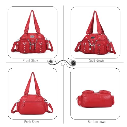 Image of Angel Kiss Small Purse Handbag for Women Crossbody and Shoulder Bags Multipocket Soft Hobo Purses