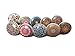 Ajuny Set di 20 pomelli in ceramica multicolore effetto vintage, con fiori e maniglie per porta, armadietto, cassettiera, credenza indiana dipinta a mano.