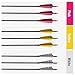 ARCTIRA 31 inch Archery Targeting Feathers Arrows for Recurve Bow Carbon Arrows with Removable Arrowhead for Adult Beginner Target Practice Outdoor Training 6 PCS (Yellow Feathers)