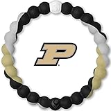 Lokai Purdue University Boilermarkers, SIlicone Bead Bracelet for Men and Women, Large, 7 Inch