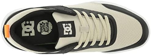 DC Men's Transit Casual Skate Shoe, Black/Orange, 6 | Image 4