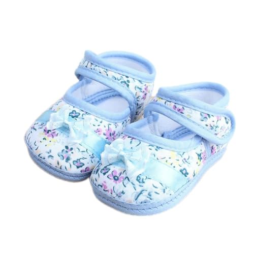 Girls Shoes Athletic Designed Soft Sole Floral Print Casual Bowknot Shoes Classic Retro Ballet Shoes