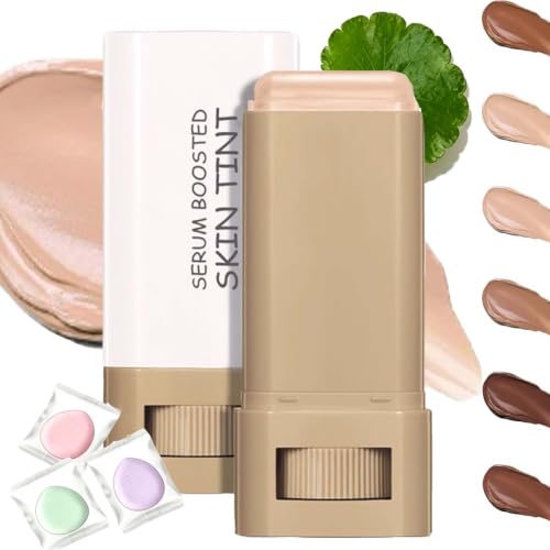 Image of Beauty Balm Serum Boosted Skin Tint,Solid Tinted Moisturizing Serum Contour Stick,Full Coverage Concealer Balm,Deeply Moisturizing,Natural Finish Makeup,Foundation Stickfor Women. (05, 3 * 4.5 * 9)