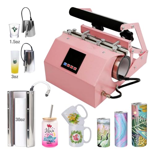 Máquina de prensa térmica para tazas 40Oz 110V verde miniatura 5