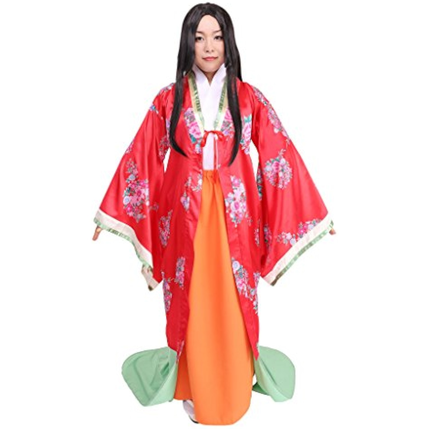 クリアストーン(Clearstone) 和風コスチューム コスプレ ハロウィン 姫様 レディース レッド 詳細画像4