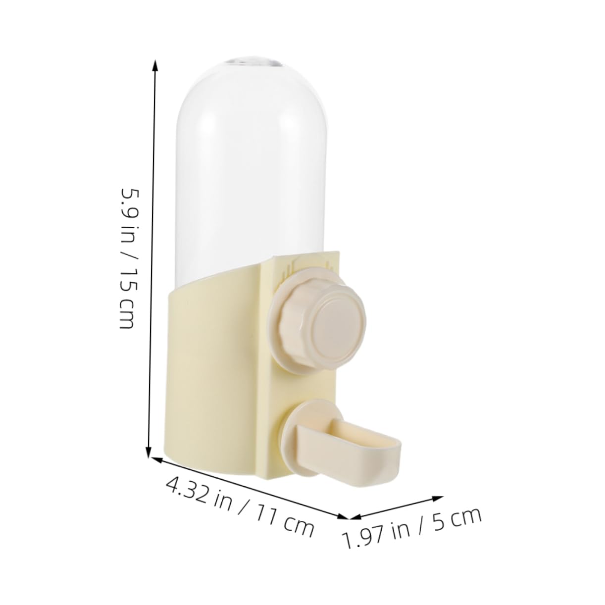 VANZACK 2Pcs Combined Design for Easy Use for Small Pets Like Parrots Quails and Pigeons Cages Low Maintenance Pet Water Bottle Accessory