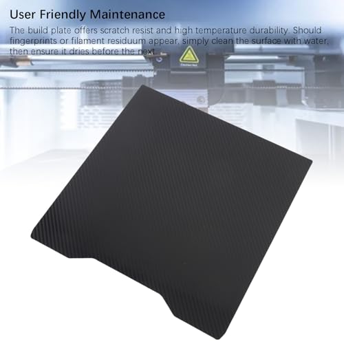 Feuille d'impression flexible avec PEI texturé et carbone lisse pour plateau 3D 280x265 - 3